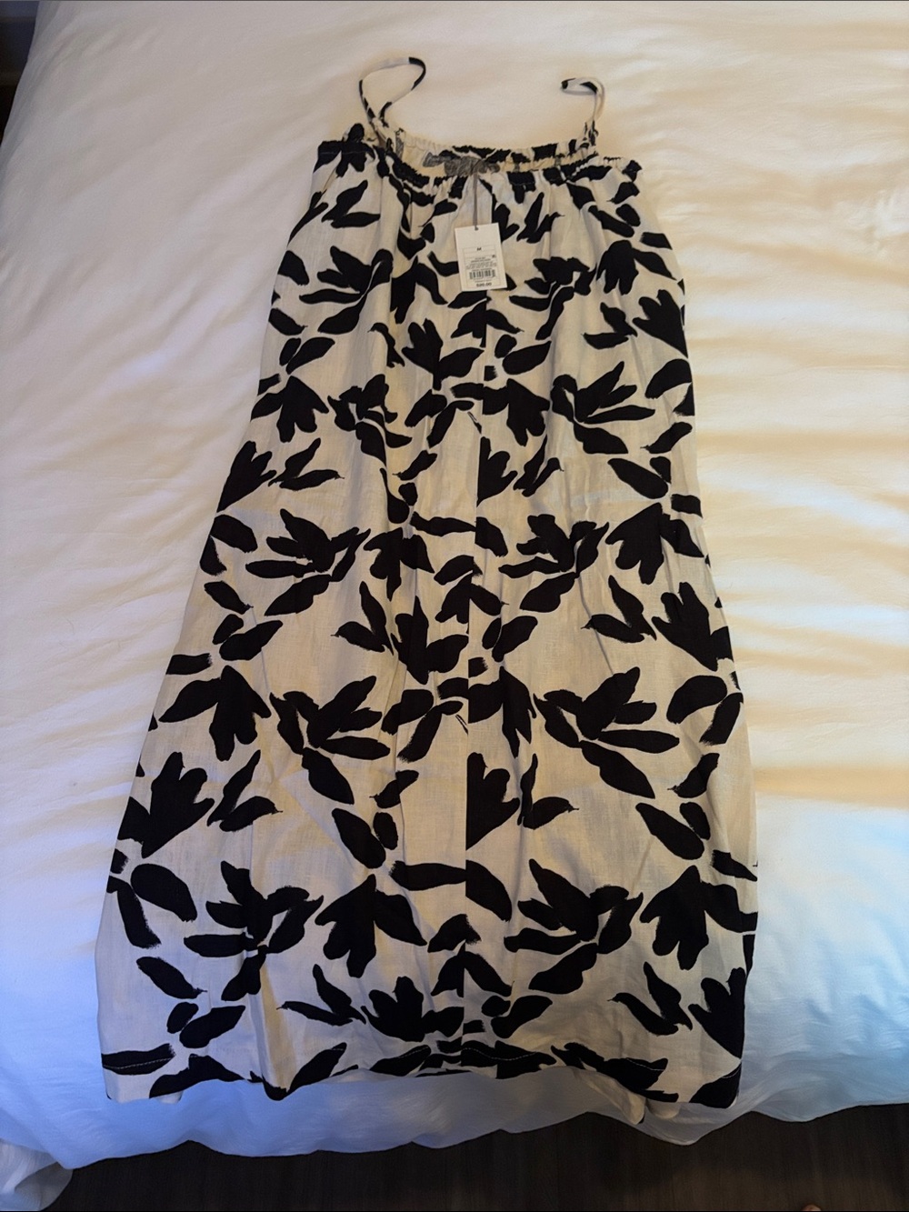 a new day Black & Cream Floral Midi Dress - Picture 3 of 3